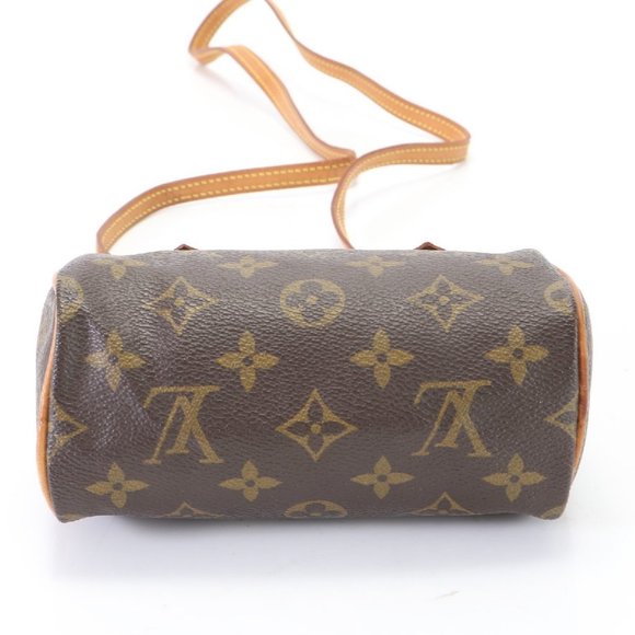 Authentic Louis Vuitton Mini Speedy with Strap Crossbody Monogram Brown - Picture 5 of 9